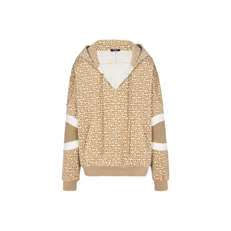BALMAIN Sweatshirts Men Beige-0