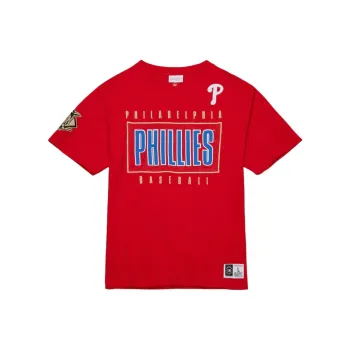 Mitchell & Ness x MLB Philadelphia Phillies T Shirt Men's Red