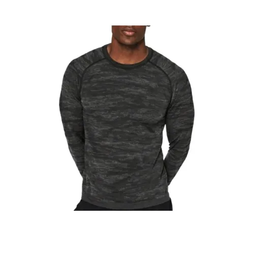 Lululemon Metal Vent Tech Bricollage Double Dye T-Shirt Men's Black Gray