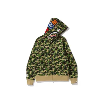 A BATHING APE Abc Camo Shark Full Zip Hoodie Ladies