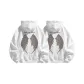 2 Pack Fleece-Lined (White+White)