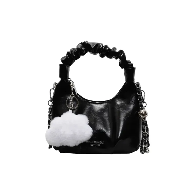 LUVISTRUE PU Shoulder Bag Crossbody Bag Handbag Regular Women's Ecru/Blue/Silver/Black/Pink-18