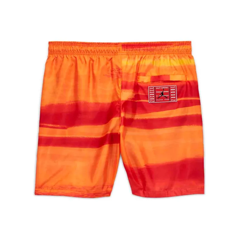 Jordan Casual Shorts Men's Orange Red-1