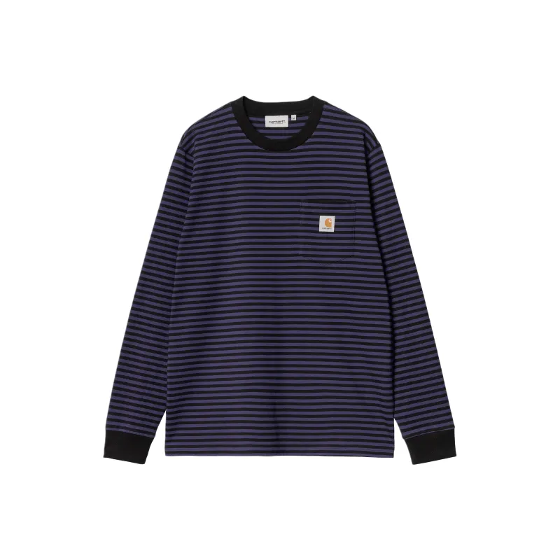 Carhartt WIP FW24 L/S Verner Pocket T Shirt T Shirt Unisex Purple-0