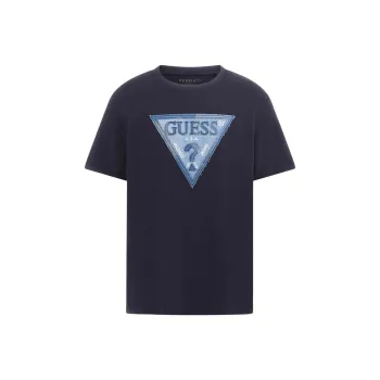 GUESS T Shirts Men G7V2 Navy Blue
