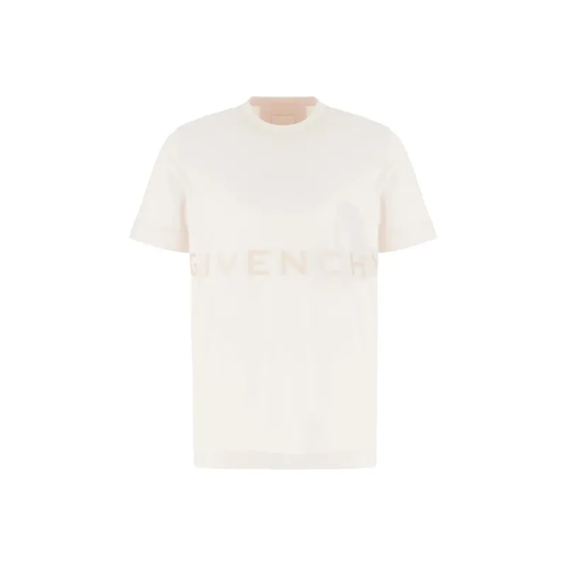 Givenchy Logo Embroidered Crewneck T Shirt-0