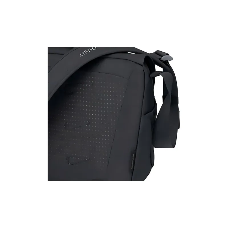 OSPREY Recycled Polyester Messenger Bag Shoulder Bag Crossbody Bag Regular Unisex Black-3