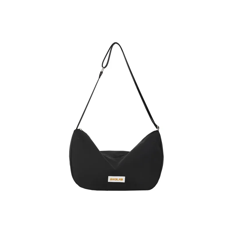 Deli Bear Nylon Dumpling Bag Shoulder Bag Women's Khaki \ Black \ Ecru-1