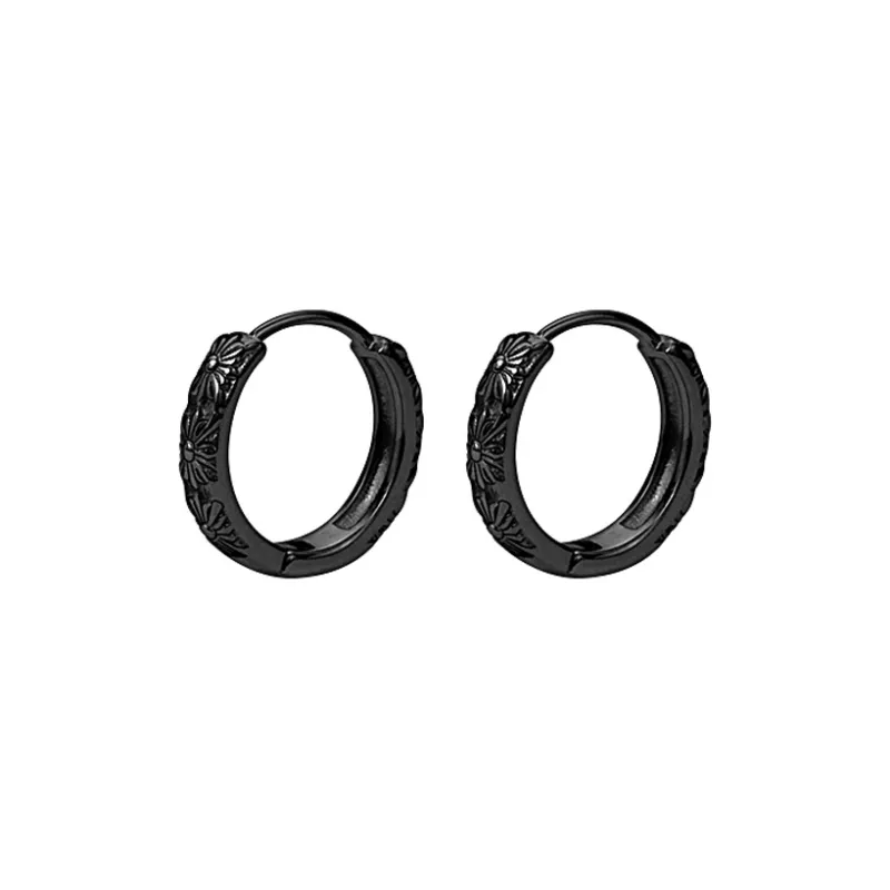 FOREVER MELODY 925 Sterling Silver Earrings Men's-9