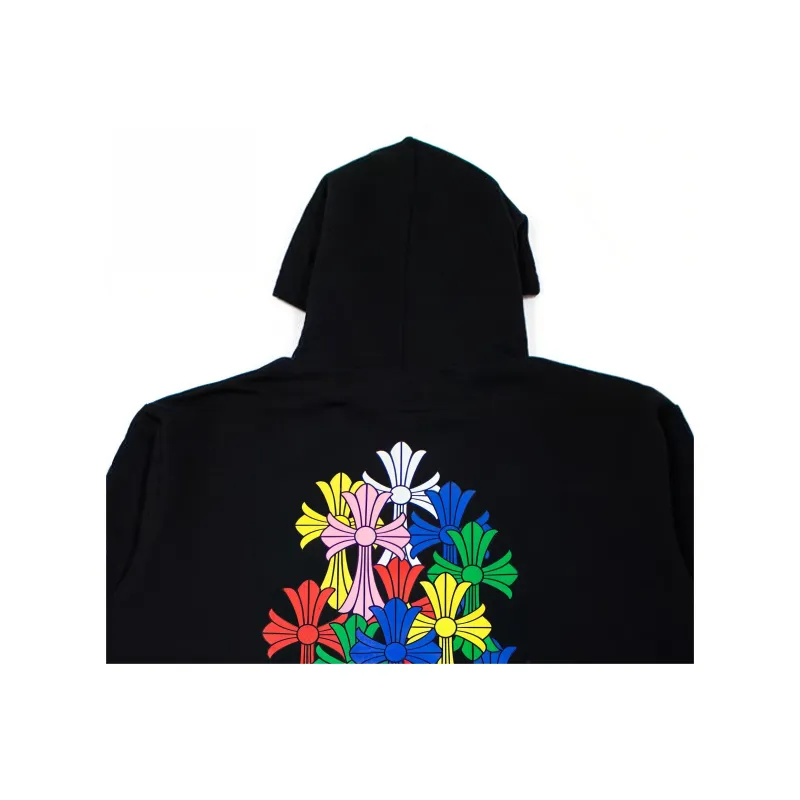 Chrome Hearts Multi Color Cross Cemetery Zip Up Hoodie-2