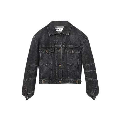 LOEWE Denim Jackets Women's Black