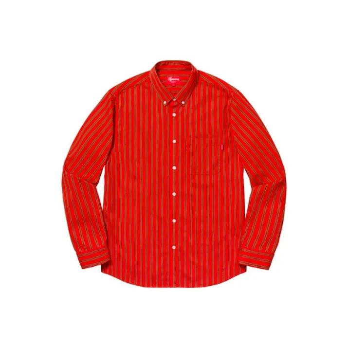 Supreme Stripe Twill Shirt-0