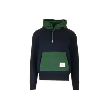 THOM BROWNE Colour Block Drawstring Hoodie