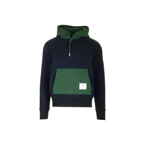 THOM BROWNE Colour Block Drawstring Hoodie
