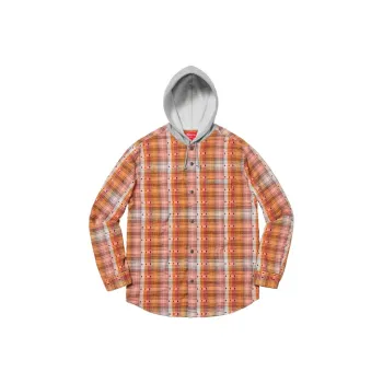 Supreme Hooded Jacquard Flannel Shirt