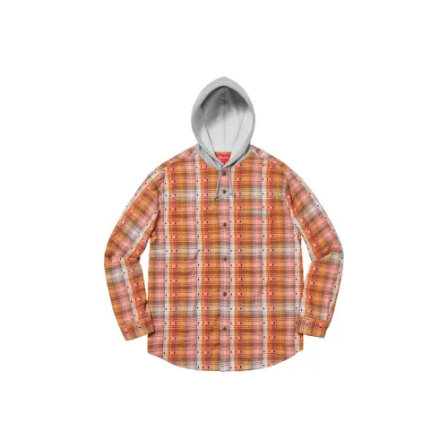 Supreme Hooded Jacquard Flannel Shirt
