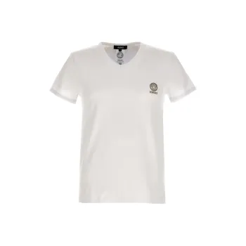 VERSACE Short Sleeved V Neck T Shirt