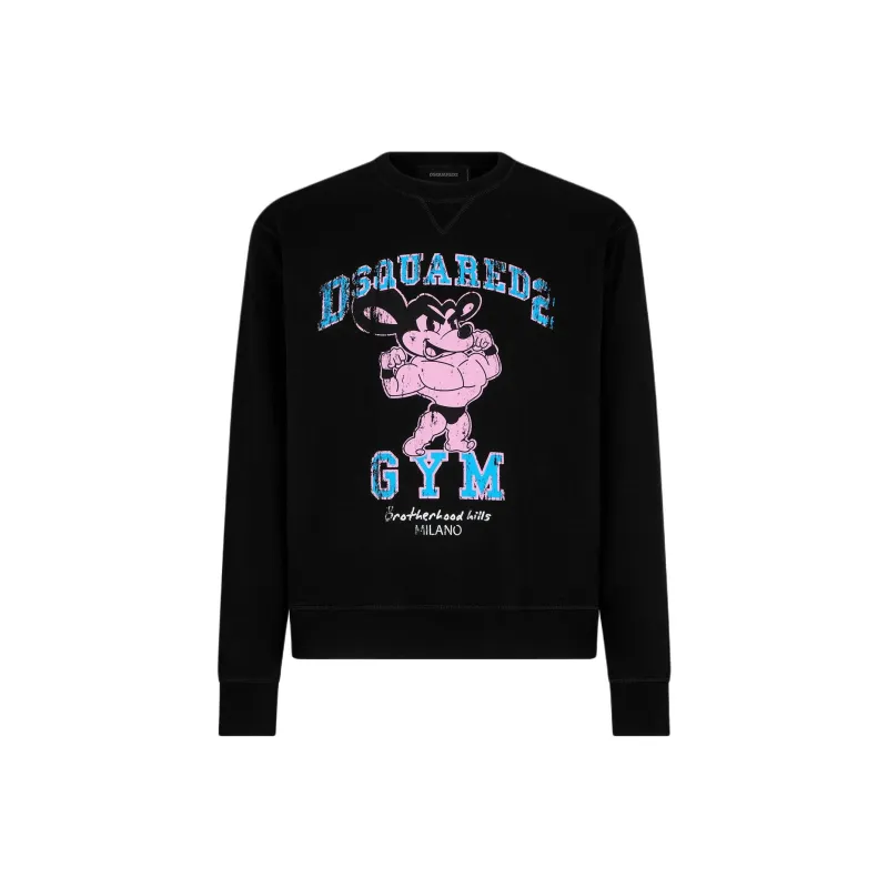 DSQUARED 2 Graphic Printed Crewneck Sweatshirt-0