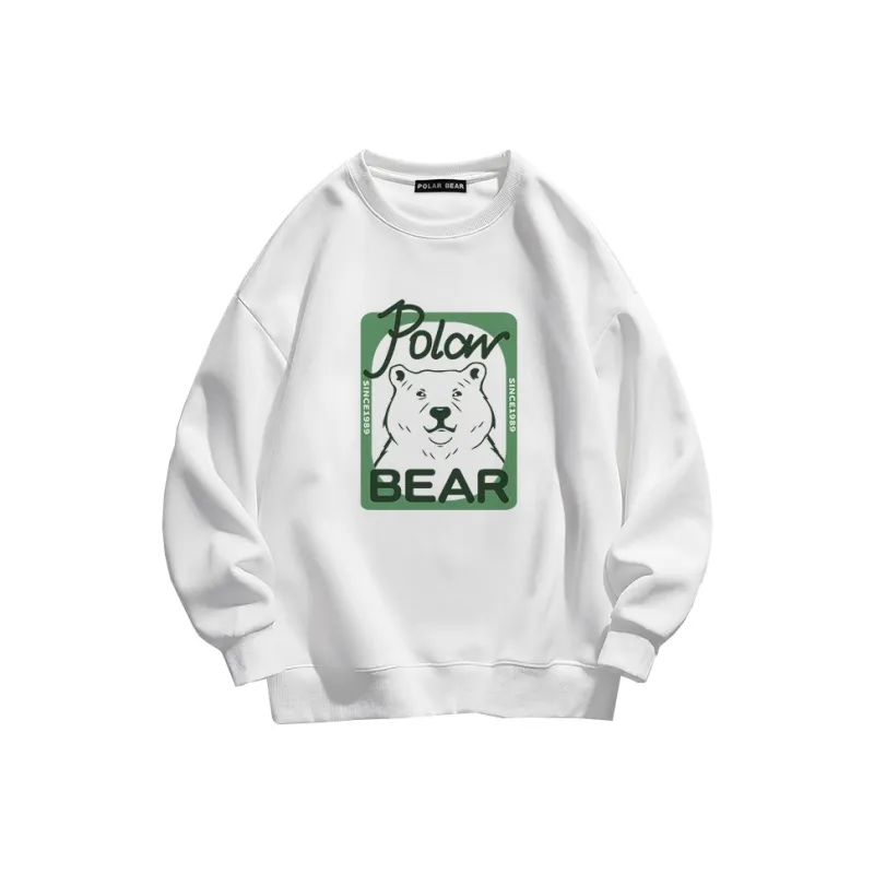 POLAR BEAR Sweatshirt Unisex White-0