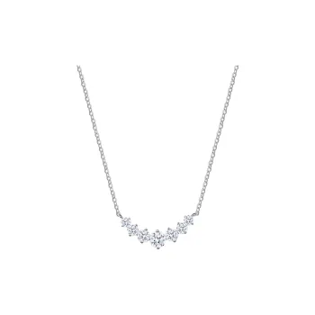 UX Silver With Zircon Necklaces Women's
