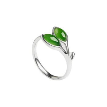 Oriental Jade Rings Jasper Women's