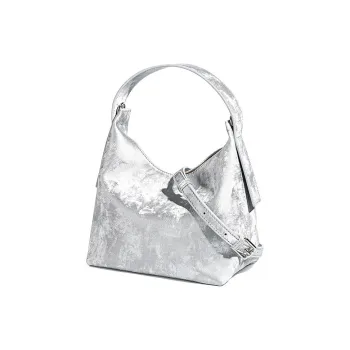 Boniu Satin Cow Leather Handbag Regular Unisex Multicolor