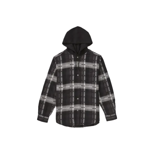 Supreme Hooded Jacquard Flannel Shirt