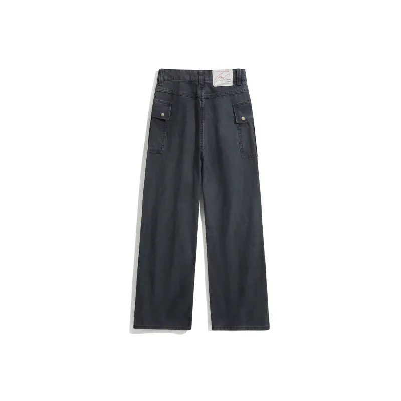PAINT STAIN Workwear Style Pants Unisex-9