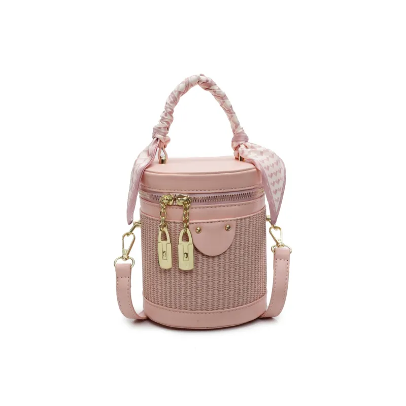 PINK·LAND PU Bucket Bag, Shoulder Bag, Handbag Women's Multicolor-0