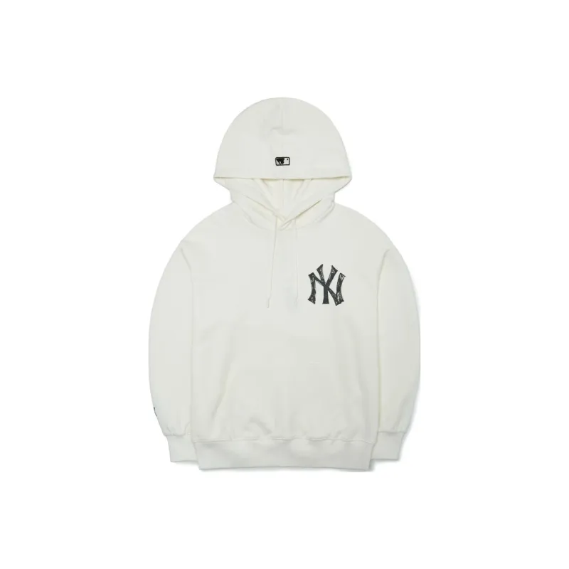 MLB New York Yankees Sweatshirts Unisex Cream-0