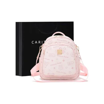 Carit&Koty Polyurethane PU Backpack Regular Women's Pink