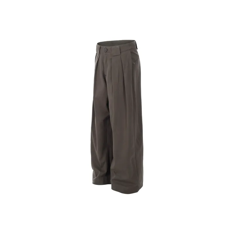 HEIYIXIANSHENG Suit Trouser Unisex Dark Brown-1