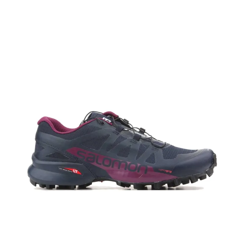 SALOMON Speedcross Pro 2 Anti Slip Wear Resistant Low Top Trail Running Shoes Women's Gray Purple-1