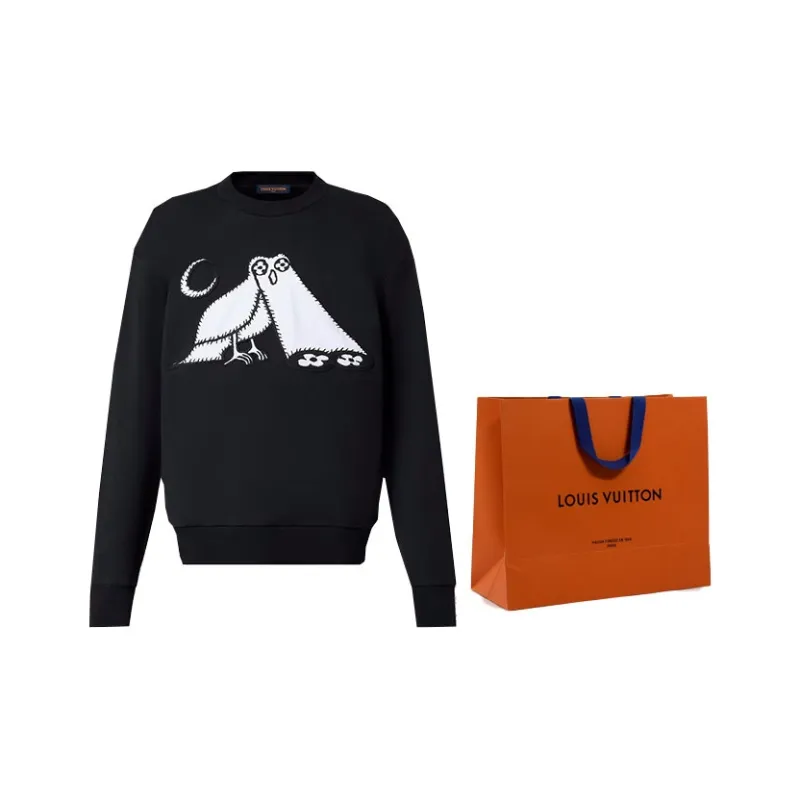 LOUIS VUITTON Lv Comics Owl Patch Crewneck-5
