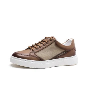 ELLE HOMME Low Top Skateboard Shoes Men's Brown