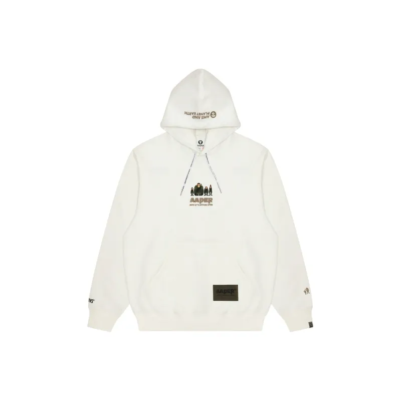 Aape Logo print Drawstring Hoodie-4
