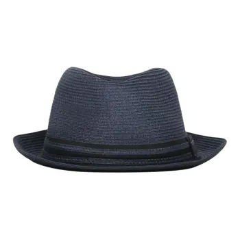 EMPORIO ARMANI Straw Fedora Hat