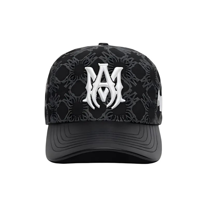 AMIRI Cotton Baseball Caps Unisex Black-0