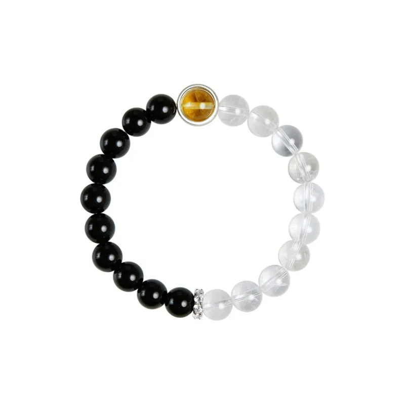 Bubble Scallops Obsidian Bracelets Unisex-0