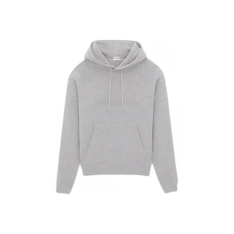 SAINT LAURENT Logo Embroidered Hoodie-0