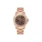 Rose Case Brown Dial Rose Leather Strap