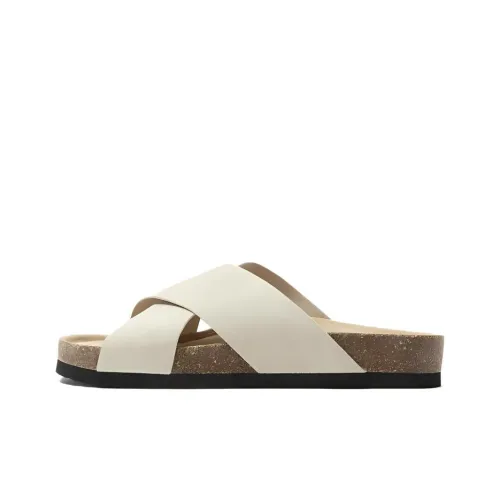 ZARA EVA Abrasion Resistant Slide Slippers Men's White