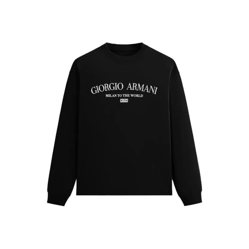 KITH X Giorgio Armani Long Sleeve Tee-0