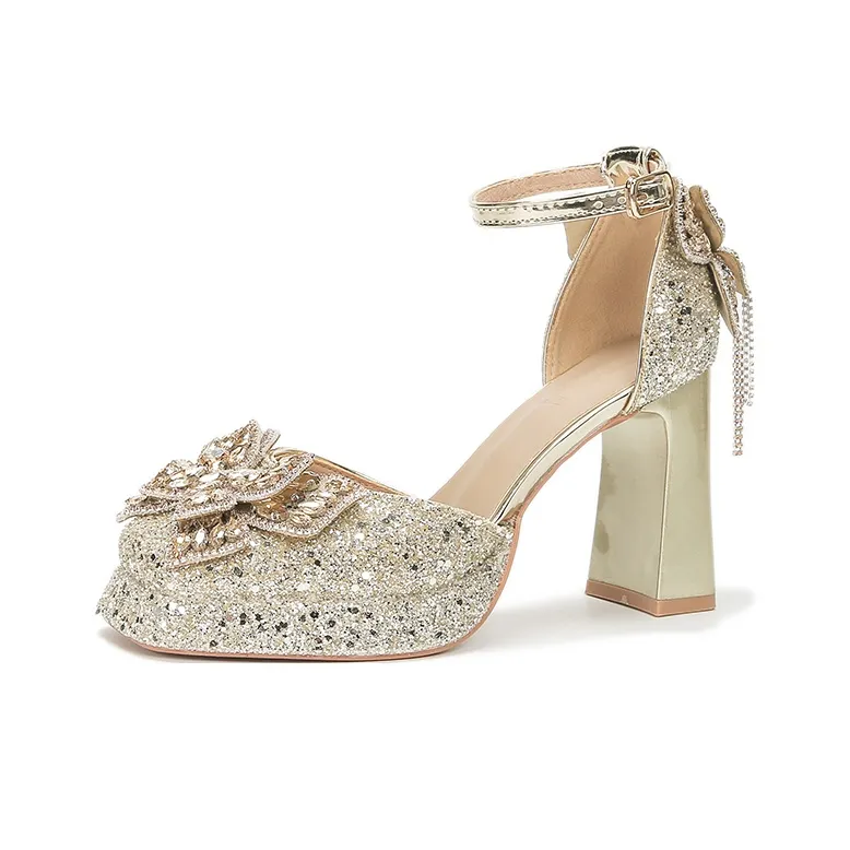 Zubumei Chunky Heel High Heels Women's-6