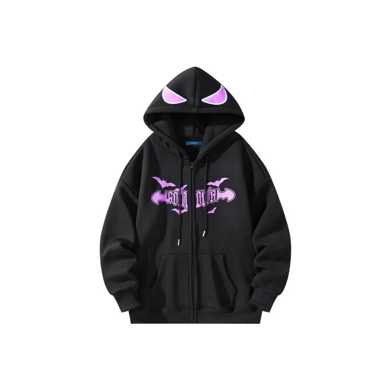COMOWA Hand Drawn Bats And Gothic Letters Unisex Sweatshirt-0