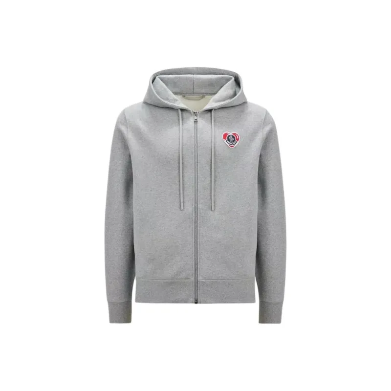 Moncler Logo Patch Zip Up Hoodie-0