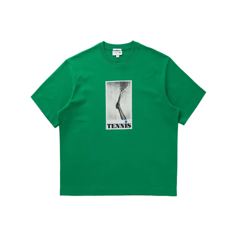 LACOSTE Tennis print T shirt-0