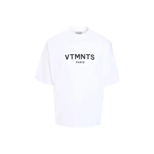 VTMNTS 화이트 남성 티셔츠