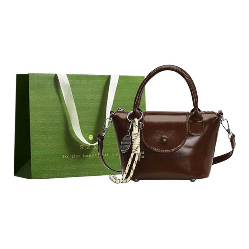Three Ducklings PU Handbag Women's Ecru/Black/Pink/Brown-8