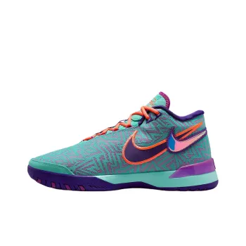 Nike Anti Slip Wear Resistant Mid Top Basketball Shoes Unisex Blue